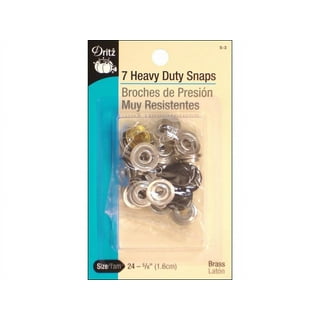 Dritz Heavy Duty Snaps 5/8 7/Pkg-Gilt