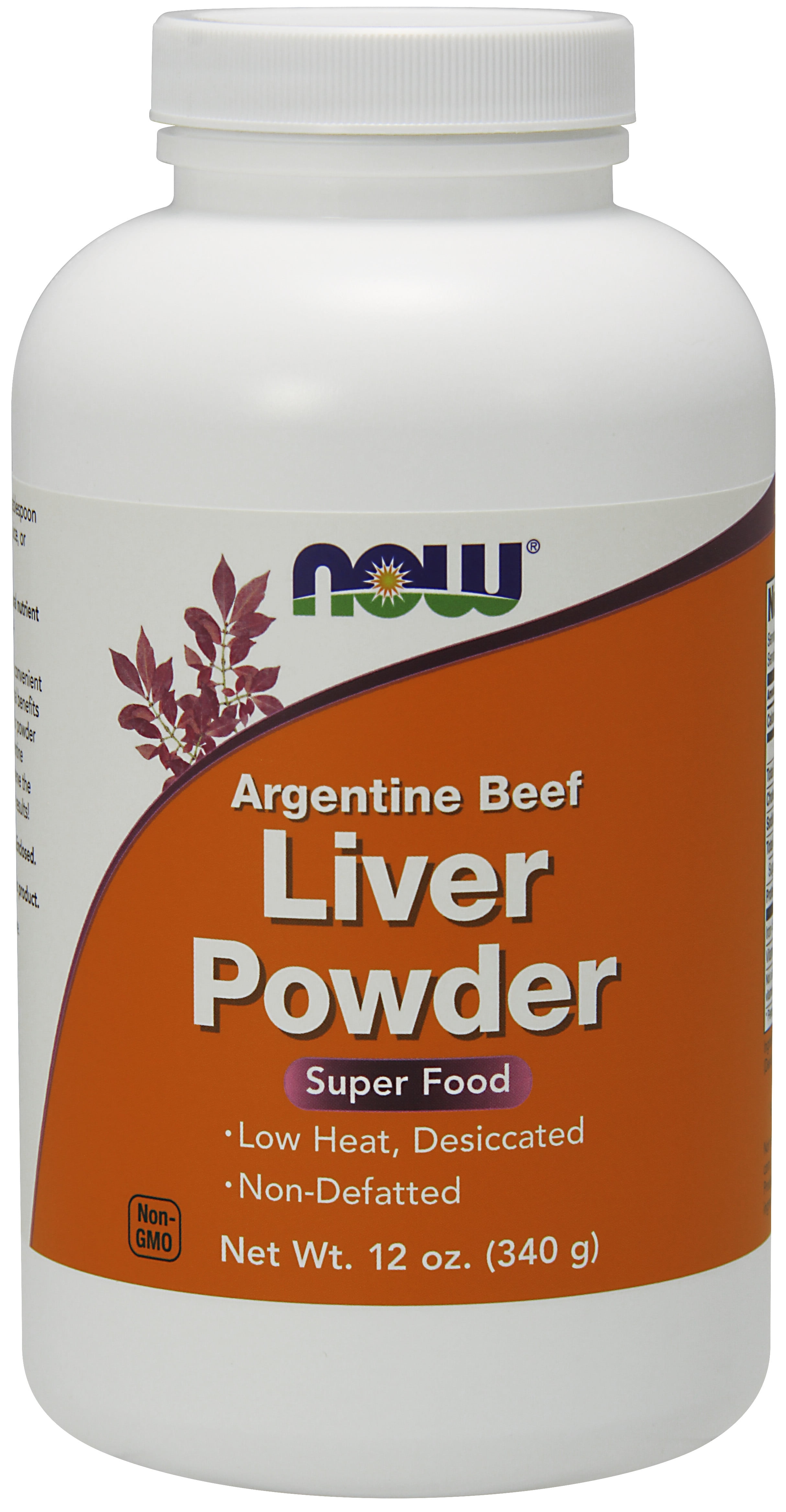 NOW Supplements, Liver Powder derived from Fresh, HormoneFree