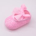 thumbnail image 5 of Herrnalise Newborn Baby Girl Soft Shoes Soft Soled Non-slip Bowknot Footwear Crib Shoe, 5 of 5