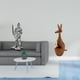 thumbnail image 2 of Figura decorativa de caballero para escritorio, estatua de animal coleccionable, pieza de arte decorativa con material de resina y madera, adecuada pa, 2 of 8