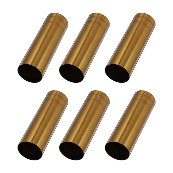 IBASETOY 6Pcs Lighting Parts Golden Lamp Holder Tubes for Chandelier Base Cover Durable and Lightweight