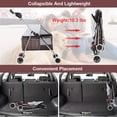 thumbnail image 3 of Bestpet Posh Pet Stroller for Cats&Dogs, Leopard Skin, 4 Wheels, 3 of 7