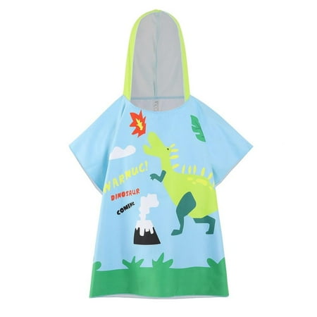

Clearance! Kid Cartoon Print Bath Hooded Cloak Baby Boy Girl Bathrobe Towel Children Soft Beach Cloak Towels Summer Kids Sleepwear Bathrobe