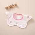 thumbnail image 4 of Toalla De Saliva Para Bebé, Babero De Baba De Bebé De Algodón Con Pétalos De Verano Exquisitos De Moda, Rotación De 360 ​​​​grados Para La Dentición, 4 of 8