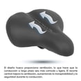 thumbnail image 3 of Asiento para bicicleta antiprostatico con base de gel y lampara portatil negro/azul WL-4431 Mariluz, 3 of 12