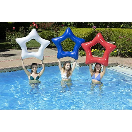 pool poolmaster float multicolor tubes swimming pack stars american