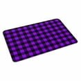 thumbnail image 2 of Black Purple Plaid Door Mat&nbsp;Indoor Outdoor Entrance, Non Slip Rug for Kitchen Bathroom Entryway Rug, Farmhouse Simple Buffalo Checked Washable Doormat Floor Mat for Office Home Decor 24x36 Inch, 2 of 8