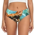 thumbnail image 1 of Fotbe Funny Swimming Chihuahua Calzones Estampados para Mujer – Ropa Interior de Algodón, Cómoda, Suave y Elástica-4X-Large, 1 of 6