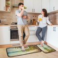 thumbnail image 6 of Tropical Palm Trees Anti Fatigue Mats for Kitchen Floor,Set of 2 Non Skid Washable Waterproof Anti Kitchen Floor Mats for Kitchen Office Laundry Room Bathroom (19"x27"+19"x47") Home Decor, 6 of 7
