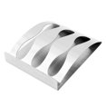 thumbnail image 4 of Cateissary Soporte para cepillos de dientes, organizador de almacenamiento para baño, soporte para cepillos de de acero inoxidable, estante para Juegos de accesorios de baño tres agujeros Cateissary HA001710-02, 4 of 6
