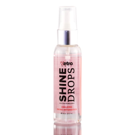 2 oz , Retro Hair Shine Drops, hair scalp beauty - Pack of 2 w/ Sleek 3-in-1 Comb/Brush