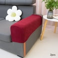 thumbnail image 7 of Elastic Sofa Armrest Covers | Thickened Stain Resistant Polyester Fabric | Solid Color Protective Slipcover 2 Pack | Machine Washable | Fits Curved Square Wide Sofas | Green Blue Gray Red White, 7 of 7
