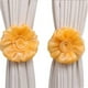 thumbnail image 2 of Par de abrazaderas para cortina de ventana, decoración de flores rosas, cuerda trenzada, borlas, hebilla decorativa, vendajes de cordón tejidos a mano, 2 of 6