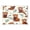 Red Panda Pattern, variant on Acrylic Tray Clear Serving Tray Rectangle Decorative Tray with Cut Handle Red Panda Pattern