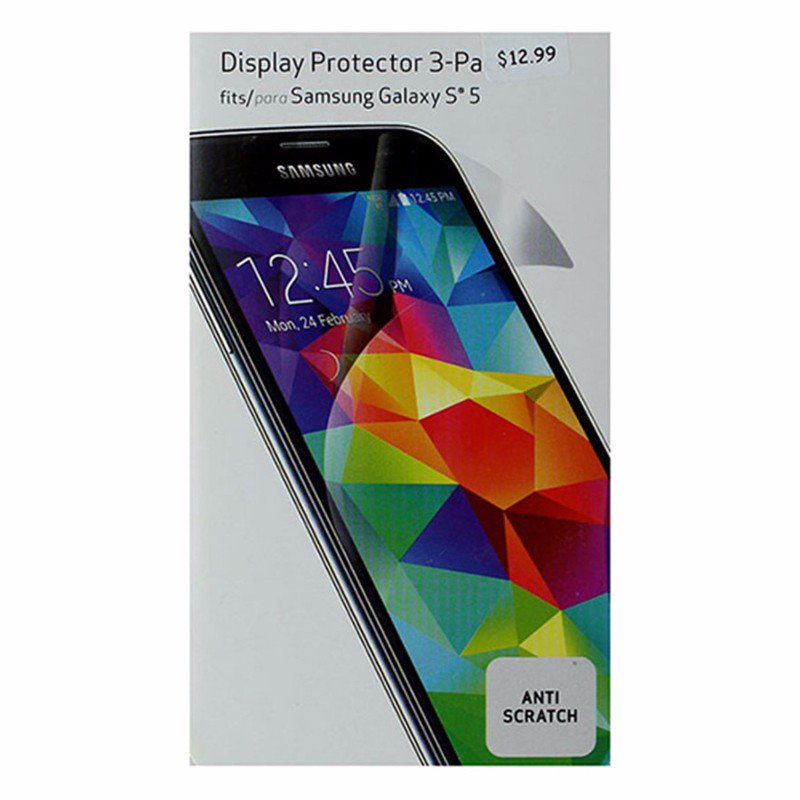 Verizon Screen Protector 3 Pack for Samsung Galaxy S5 Clear Anti