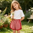 thumbnail image 3 of Diufon Kids Shorts Boys Girls Elastic High Waist Sport Running Gingham Shorts Summer Fashion Plaid Short Pants, 3 of 9
