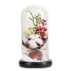 thumbnail image 1 of Cúpula de cristal Plantas navideñas Decoraciones navideñas Cúpula de cristal Rama de pino navideño con luces, 1 of 5