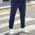 thumbnail image 5 of Fgnfyis Men's Workout Sweat Pants Elastic Drawstring Gym Jogger Pants with Pockets Sweatpants for Men Navy XXL, 5 of 7