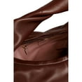 thumbnail image 6 of Valentino Garavani Roman Stud Twisted Brown Leather Shoulder Bag, 6 of 9