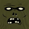 thumbnail image 2 of Popfunk Halloween Zombie Costume Adult Pull-Over Hoodie, Military Green, Large, 2 of 4