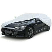 Pecham Car Cover Waterproof with Side Door Zipper All Weather Upgraded UV Protective Vehicle Cover-208*79*59 inch