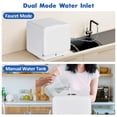thumbnail image 5 of Countertop Dishwasher with 5-Liter Manual Water Tank & Air-Dry Function, 6 Washing Programs Mini Dishwasher for Kitchens & Apartments, White, 5 of 8