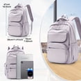thumbnail image 2 of Large Capacity Nylon School Backpack, Book Bag For Teens, Multi-Pocket College Laptop Backpack, Travel & Work Daypack, 2 of 5