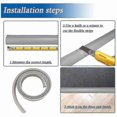 thumbnail image 4 of Self-Adhesive PVC Transition Strip for Carpet and Rubber Flooring, 2M Edge Guard for Home and Office Use, 4 of 5