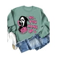 thumbnail image 2 of Anbech Women's Skull Sweatshirt Graphic T Shirts Long Sleeve Top Pullover Halloween Sweaters, 2 of 3