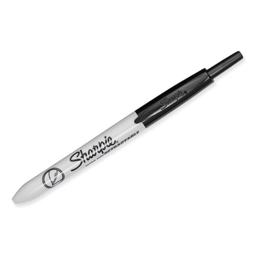 Retractable Permanent Marker, Extra-Fine Needle Tip, Black, 3/pack Retractable Permanent Marker, Extra-Fine Needle Tip, Black, 3/pack