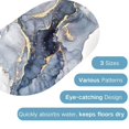 thumbnail image 4 of Alfombra de baño de 60 x 89 cm, de secado rápido y superabsorbente, con base de goma antideslizante, lavable y estética para el lavabo de la ducha y la entrada del baño (azul océano)., 4 of 4