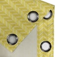 thumbnail image 4 of Ambesonne Yellow Chevron Grommet Curtain, Vertical Retro, 50" x 84", Avocado Green Yellow, 4 of 6
