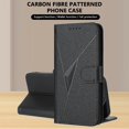 thumbnail image 4 of Étui à Rabat Premium pour Motorola MOTO g Stylus 2023 Texture Fibre de Carbone, Support et Fermoir Magnétique Noir, 4 of 7