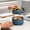 Blue, variant on Thermal Lunch Container with Handle, Double Layer Insulated Food Jar for Work, School, and Travel
