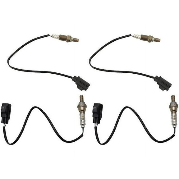 Oxygen Sensor Set 4 Piece - Compatible with 2008 - 2012 Land Rover LR2 2009 2010 2011