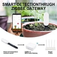 thumbnail image 2 of 3PCS ZigBee Smart Soil Tester Temperature Meter Moisture Humidity Sensor Tuya APP Real-Time Monitoring Plant Monitor,3 * Soil Tester,White & Black, 2 of 10