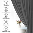 thumbnail image 2 of Tab Top Blackout Valance Curtains Panel Drapes Dark Grey 40 Wide by 16 Long - 1 Panel, 2 of 5
