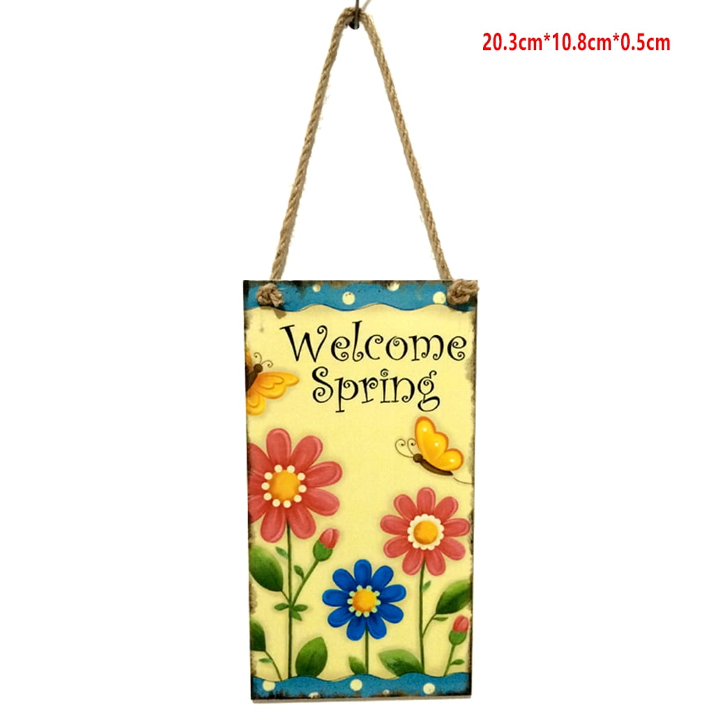 3-wood Easter//welcome//welcome Spring Plaque
