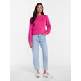 thumbnail image 3 of Time and Tru Women's and Women's Plus Crewneck Sweatshirt with Long Sleeves, Sizes XS-4X, 3 of 6