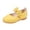 Yellow, variant on JIAHONG Toddler Girls Dress Shoes Flower Girl Flats Pearls Bow Mary Jane Wedding Party Flora Shoes, Red