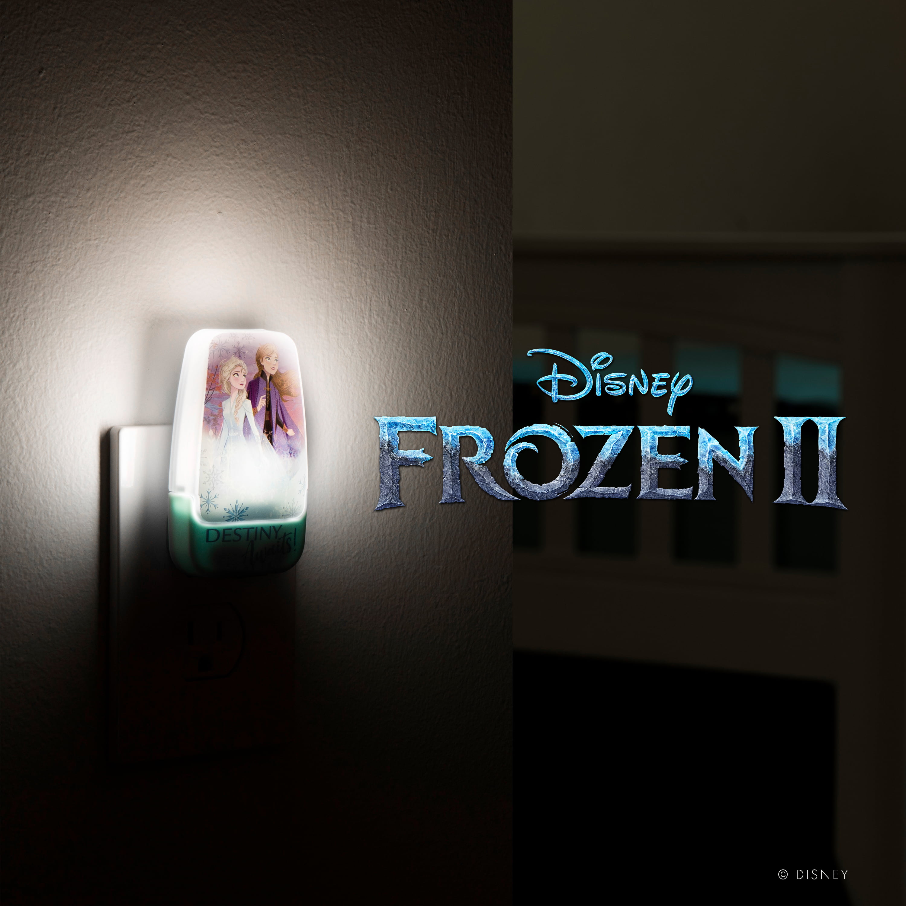 Disney Frozen 2 LED Night Light Princess Anna & Elsa