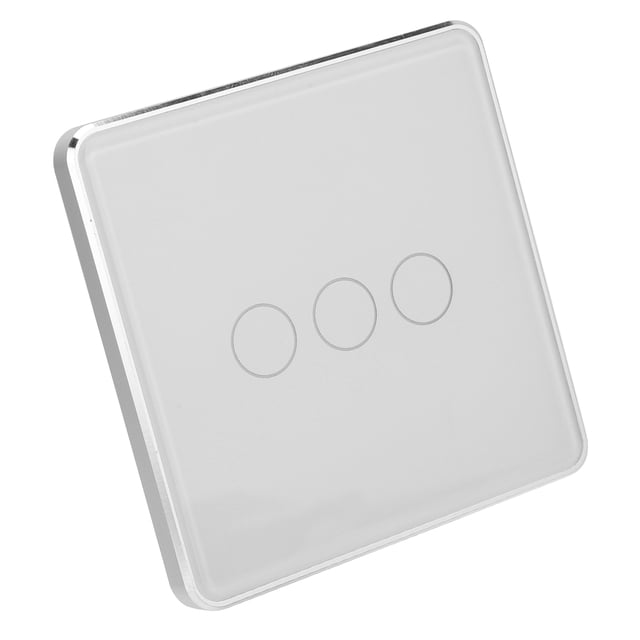 Interruptor de luz inteligente blanco, interruptor de luz inalámbrico inteligente, interruptor de lámpara táctil, interruptor de lámpara inalámbrico, diseñado por expertos