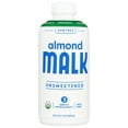 MALK Organics Unsweetened Almond Milk, 28oz, (Pack of 6)