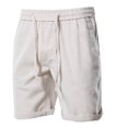 thumbnail image 2 of JINMGG Summer Fall Mens Shorts Clearance,Fashion Men Cotton Linen Casual Pants Buttons Lacing Waist Pockets Short Pants, 2 of 3