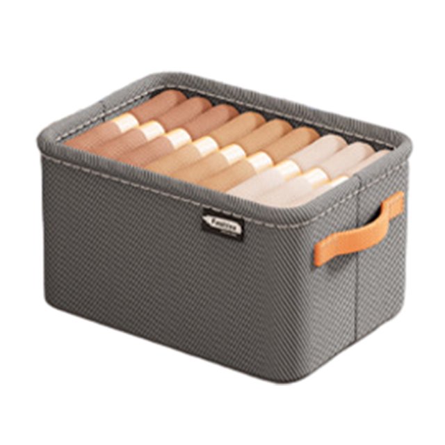 Dvruxg Foldable Fabric Clothes Storage Box - Durable and Space-Saving Storage Basket(Gray)