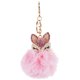thumbnail image 2 of EeaseMX Llavero de bola mullida con perlas incrustaciones de cadena de llavero para el bolso de las mujeres / teléfono móvil / colgante del coche (rosa), 2 of 7