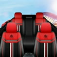 thumbnail image 6 of Maidao Car Seat Covers Full Set Leather for Lexus for IS/Altezza 1999-2013 5 Seats Water Resistant Front Rear Cushion Protector Red, 6 of 7