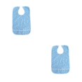 thumbnail image 3 of Vogacara Babero para adulto Servilleta protectora Delantal de ayuda Paño protector para la hora de comer Flor azul Type1 NO1 Vogacara CBP273135, 3 of 5