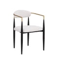 thumbnail image 4 of Noble House Modern Dining Chair Set of 2,Curved Open Backrest,Upholstered,Beige, 4 of 9