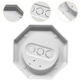 thumbnail image 6 of CarpNettore 8161-5 Siding Lamp Octagon Mounting Kit Siding Mount Plate Multifunction Outdoor White, 6 of 9